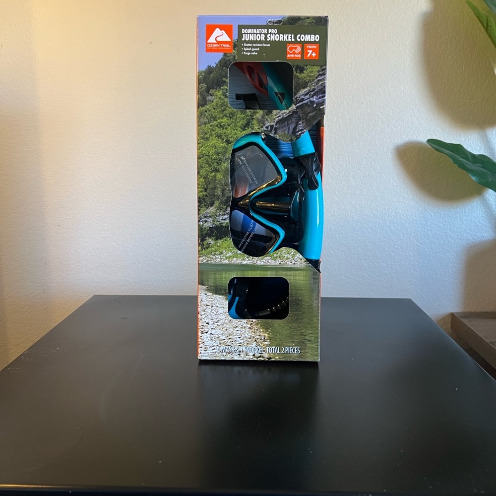 Ozark Trail Junior Snorkel Combo - Black and Blue